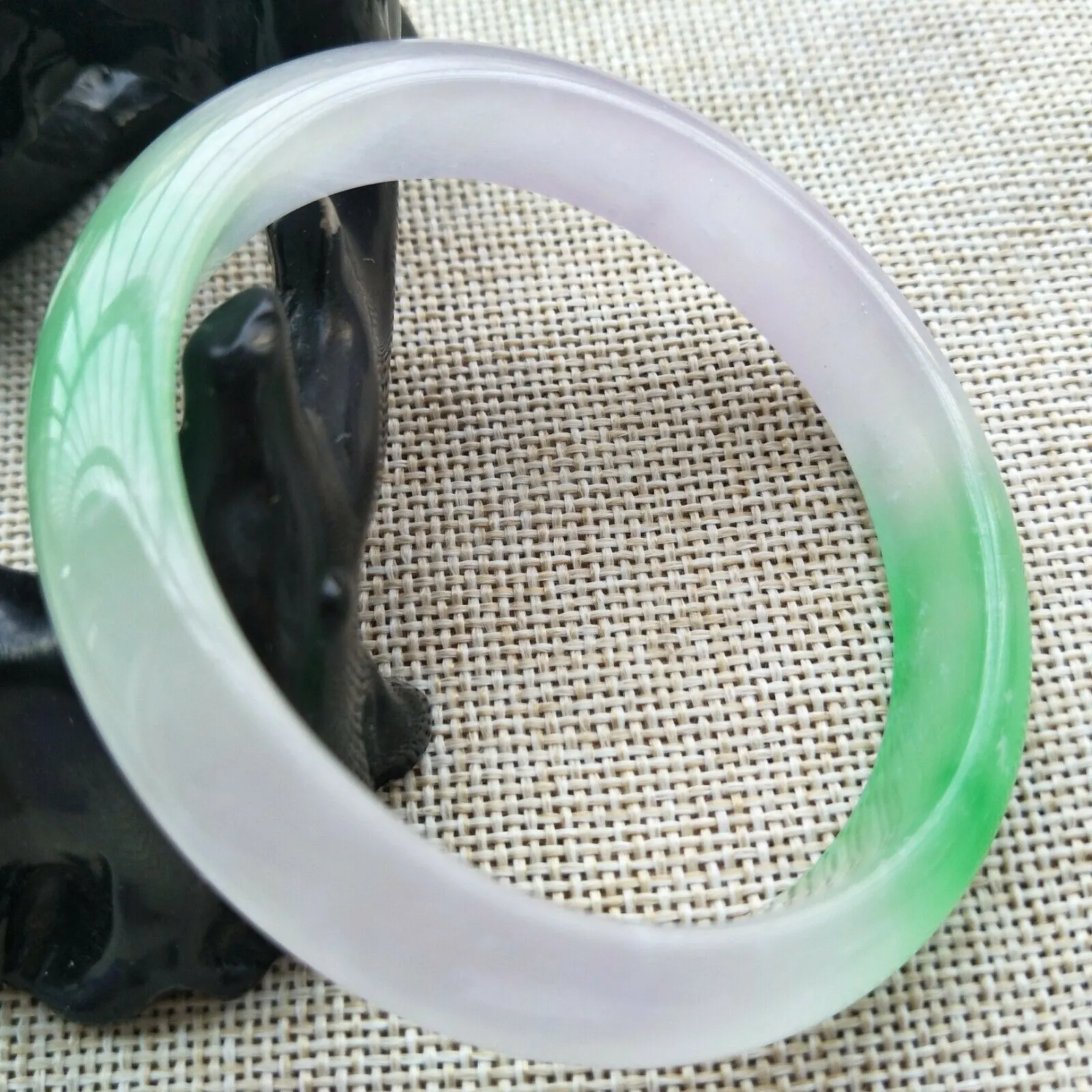 10% OFF- 57/58/59mm Certified Natural 3 Color Jadeite Emerald A Jade HandCarved Lucky Bracelet Bangle V513