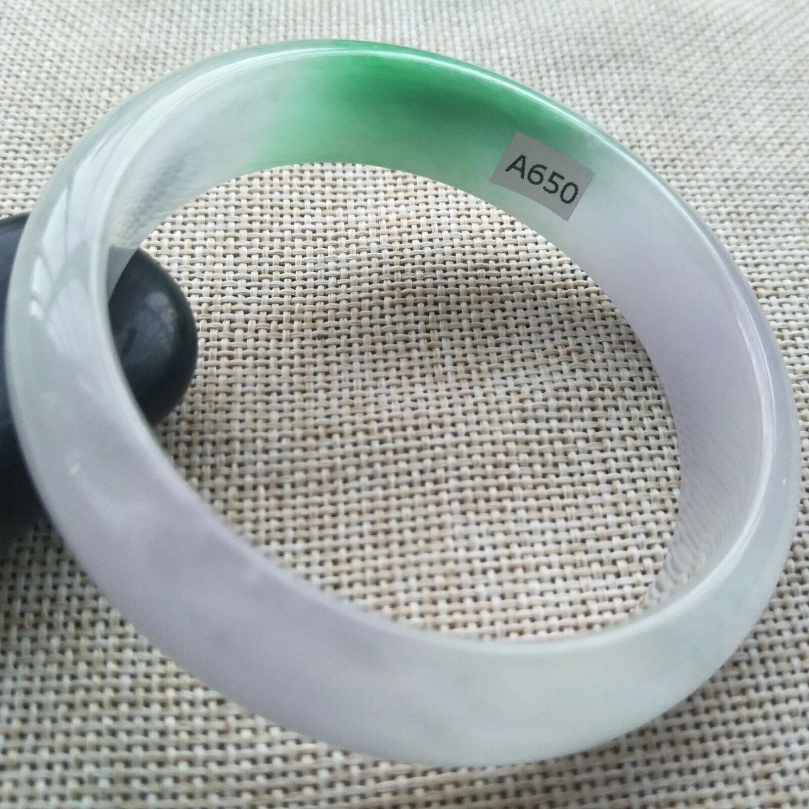10% OFF- 57/58/59mm Certified Natural 3 Color Jadeite Emerald A*Jade HandCarved Lucky Bracelet Bangle A650