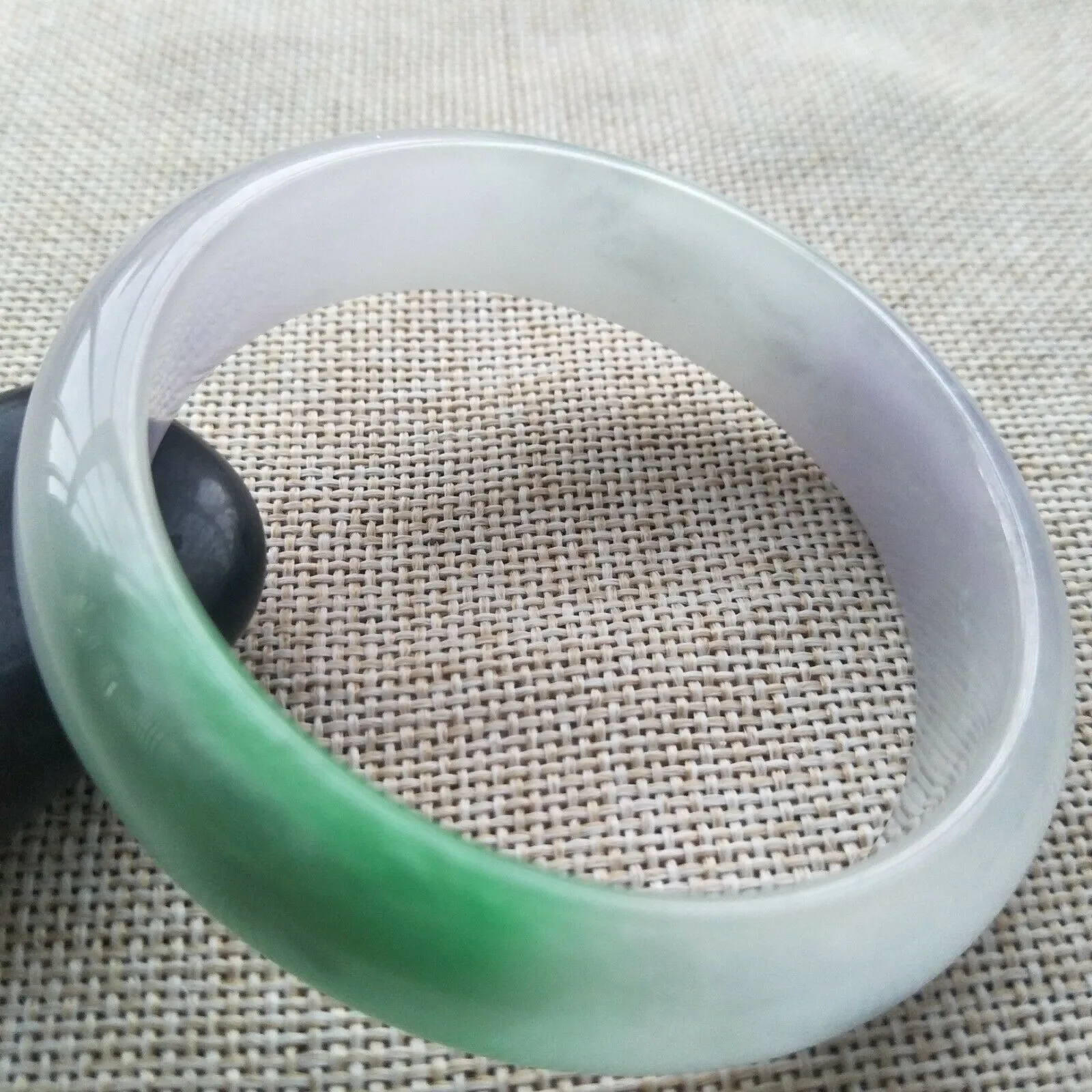 10% OFF- 57/58/59mm Certified Natural 3 Color Jadeite Emerald A*Jade HandCarved Lucky Bracelet Bangle A650