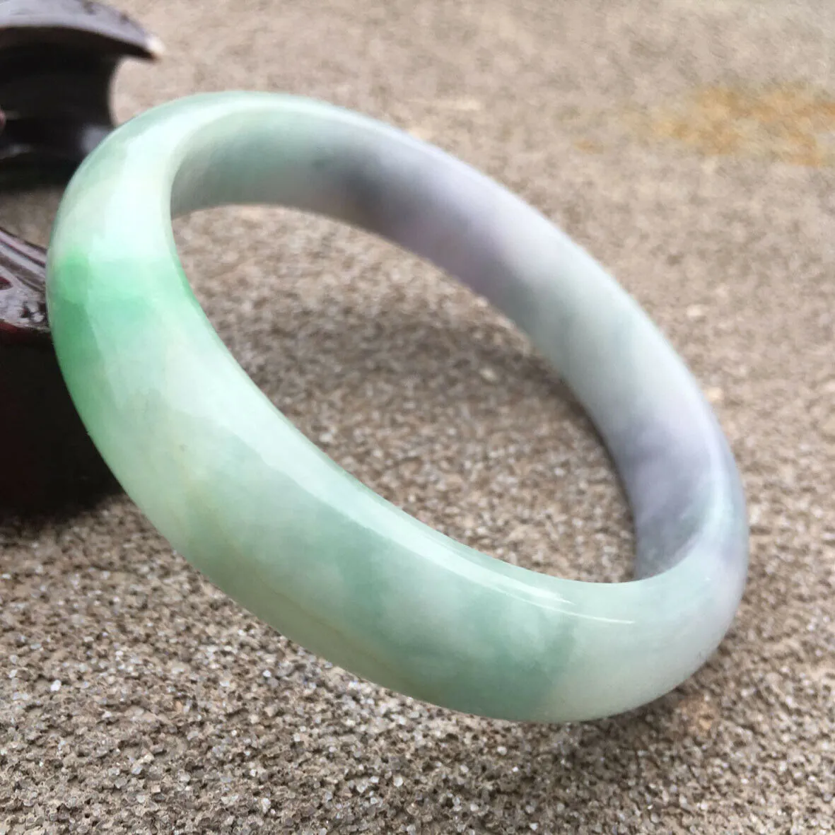 10% OFF- 57/58/59mm Certified Natural Jadeite Emerald A*Jade HandCarved Bracelet Bangle X605