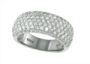 14K WG EFFY Pave Diamond Band