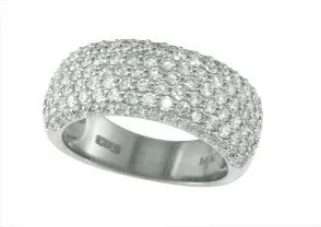 14K WG EFFY Pave Diamond Band