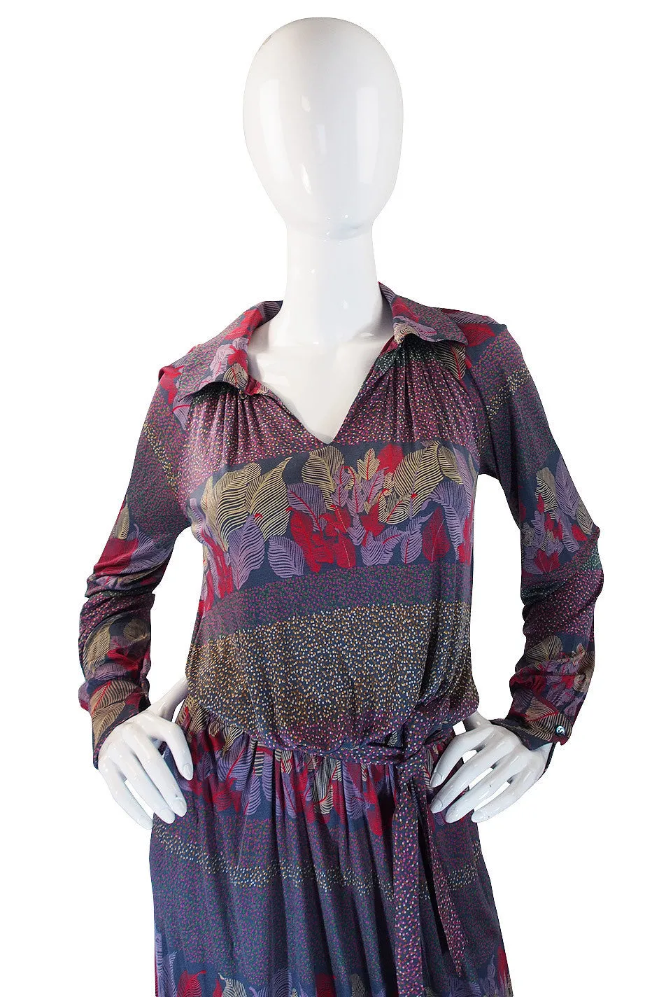 1970s Liquid Jersey Missoni Maxi Dress