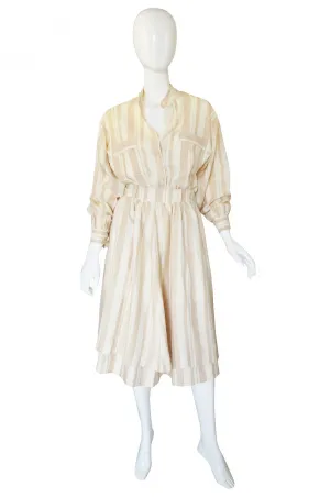 1973 Valentino Linen Skirt & Top Set