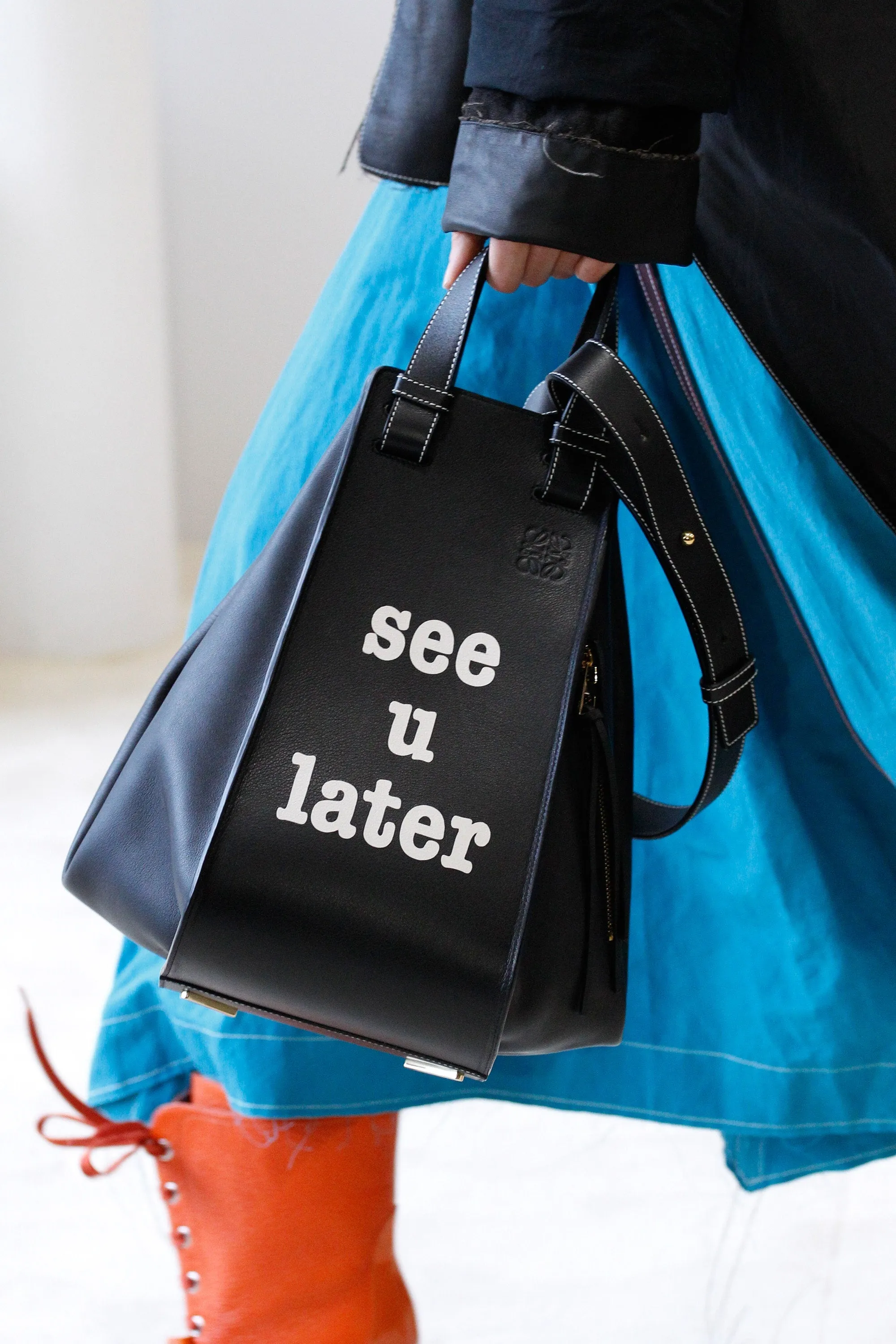 2017 S/S See U Later Leather Hammock Bag