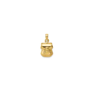 3-D Backpack Pendant (14K)