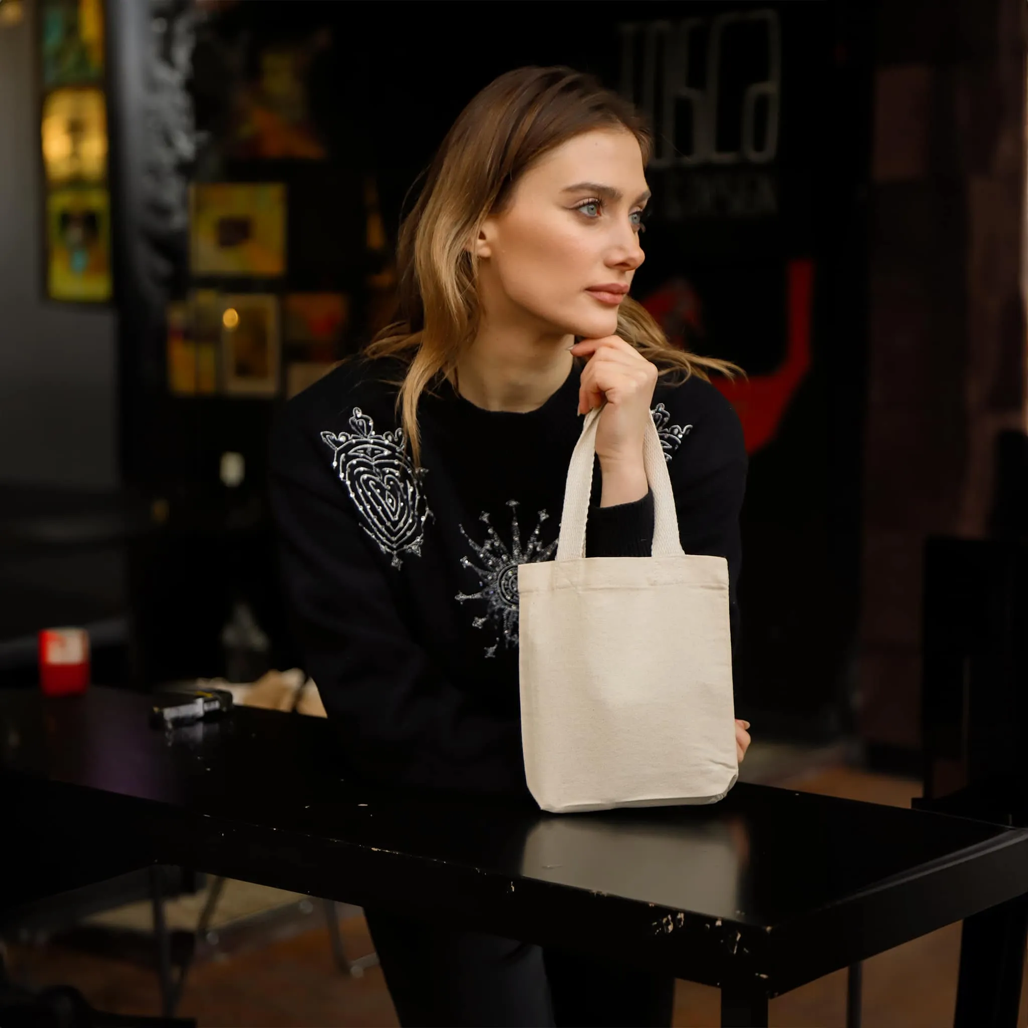 8" Mini Cotton Tote