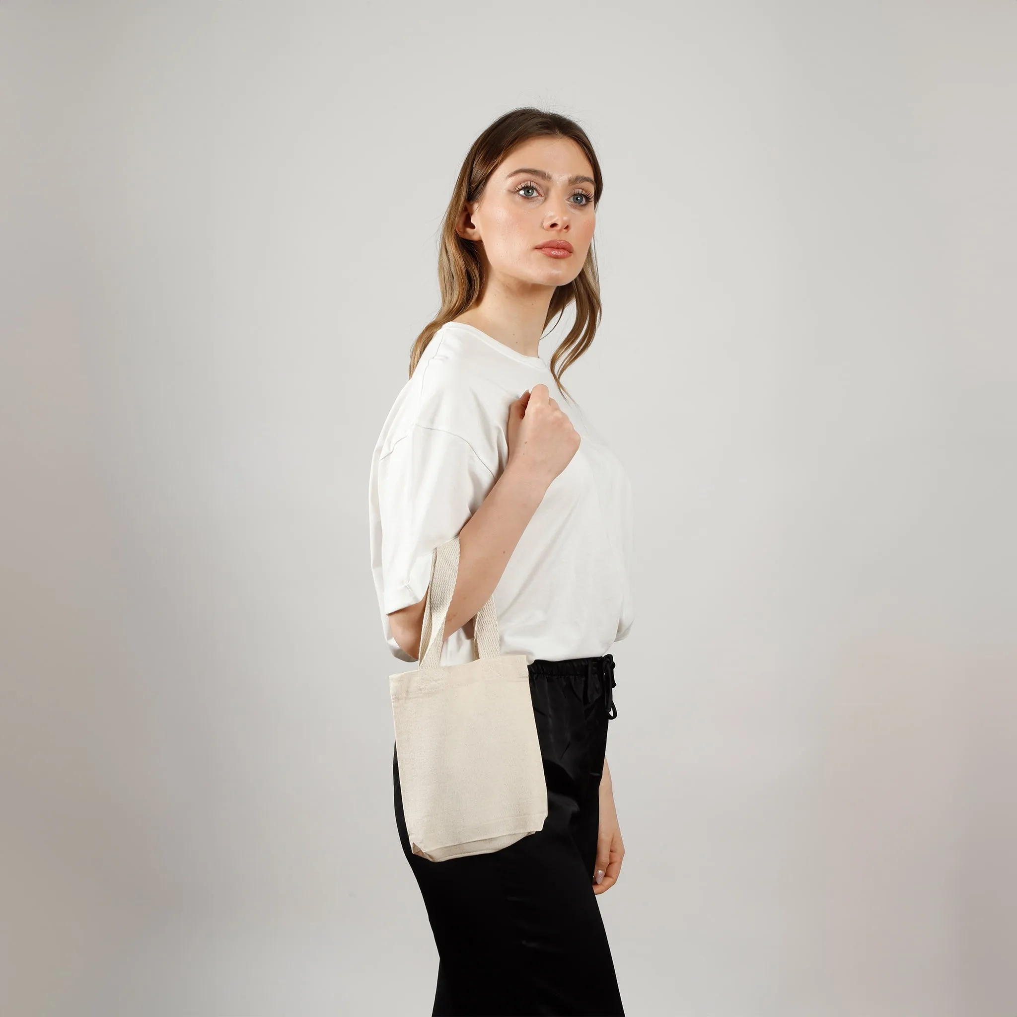8" Mini Cotton Tote
