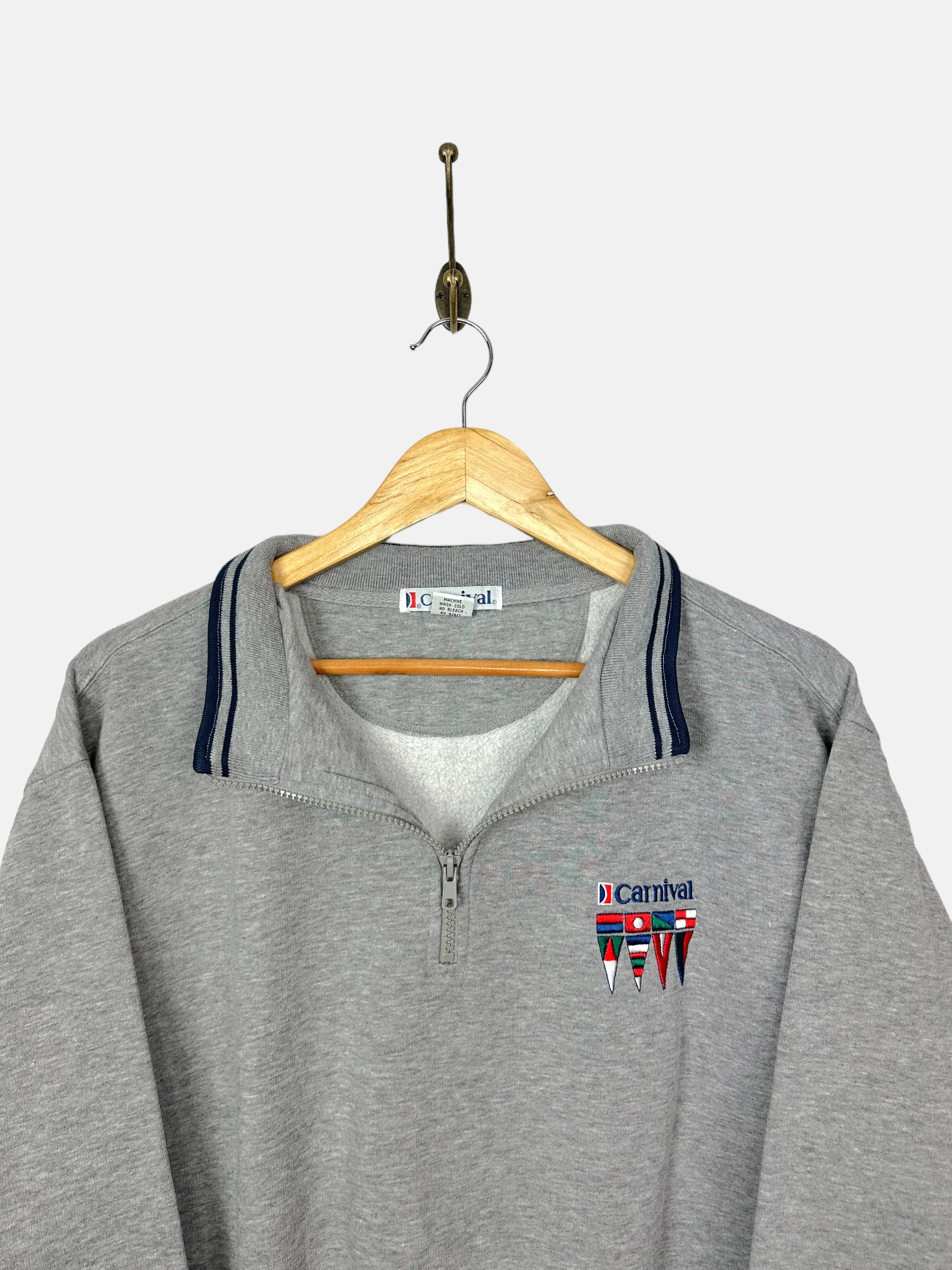 90's Carnival Embroidered Vintage Quarterzip Sweatshirt Size S-M
