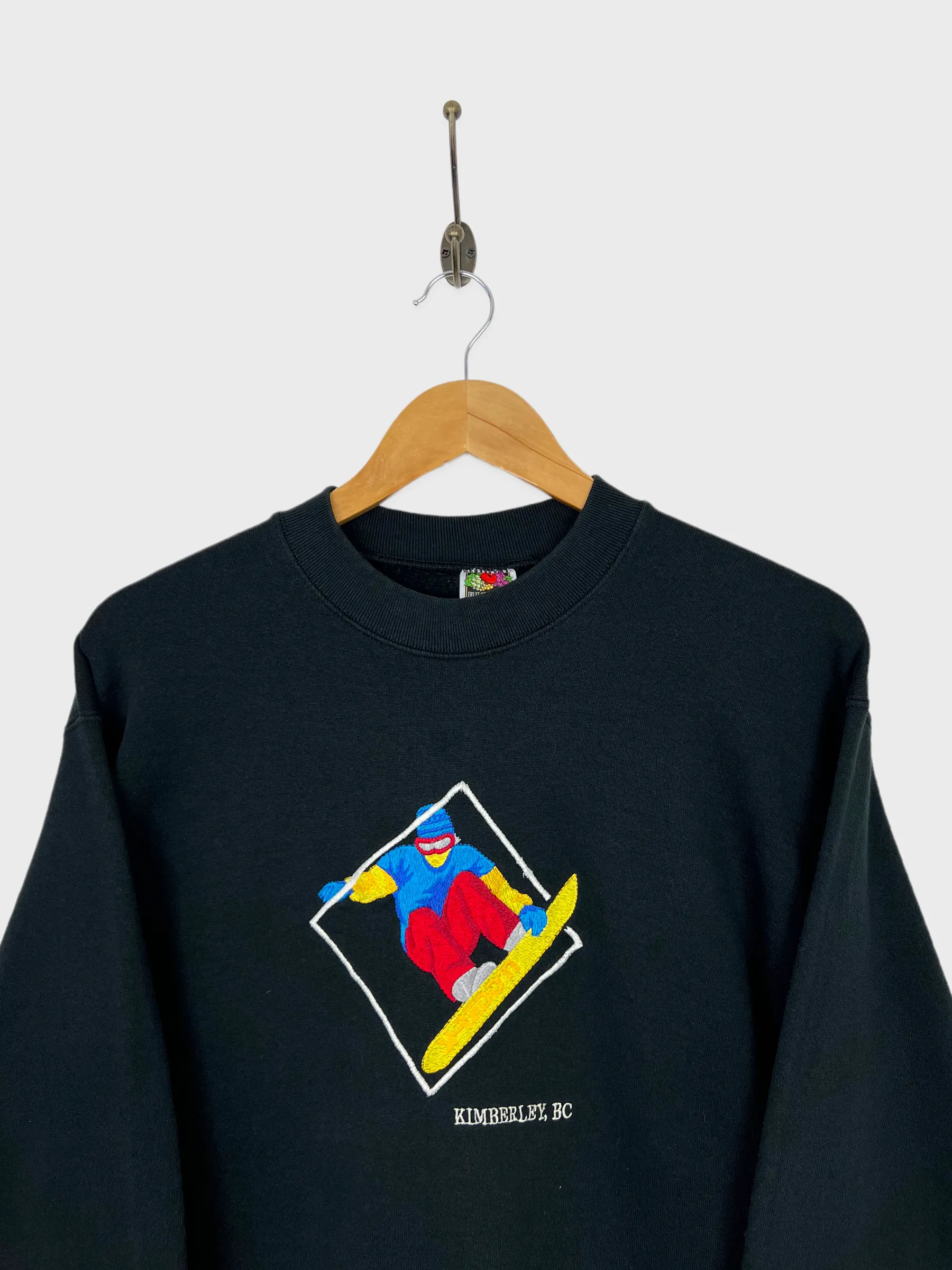 90's Kimberley, BC Canada Made Embroidered Vintage Sweatshirt Size 6