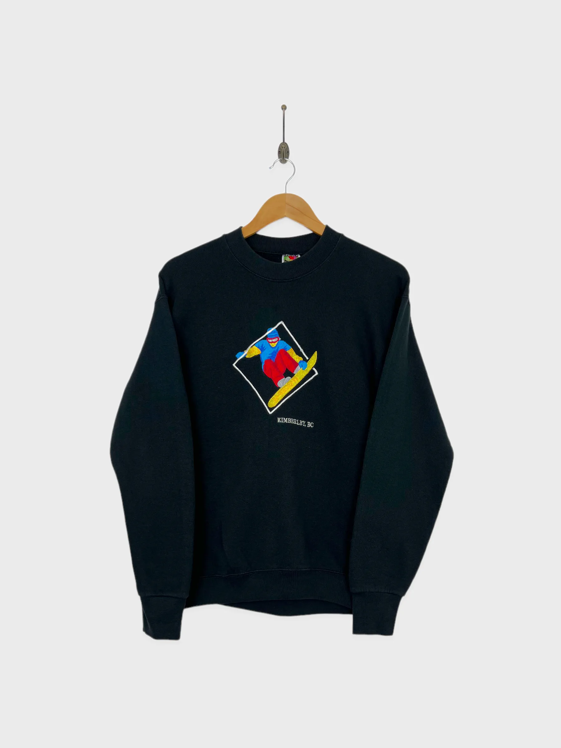 90's Kimberley, BC Canada Made Embroidered Vintage Sweatshirt Size 6