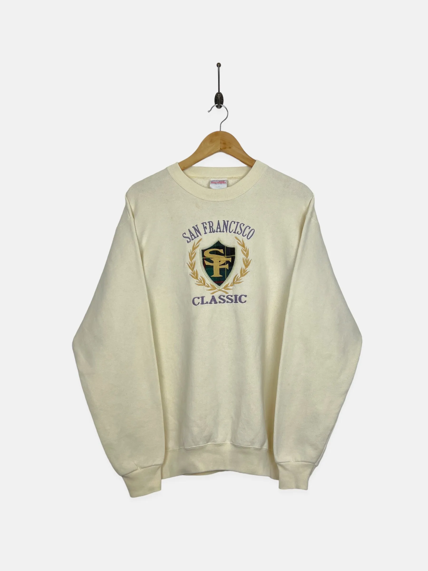 90's San Francisco Classic USA Made Embroidered Vintage Sweatshirt Size M-L