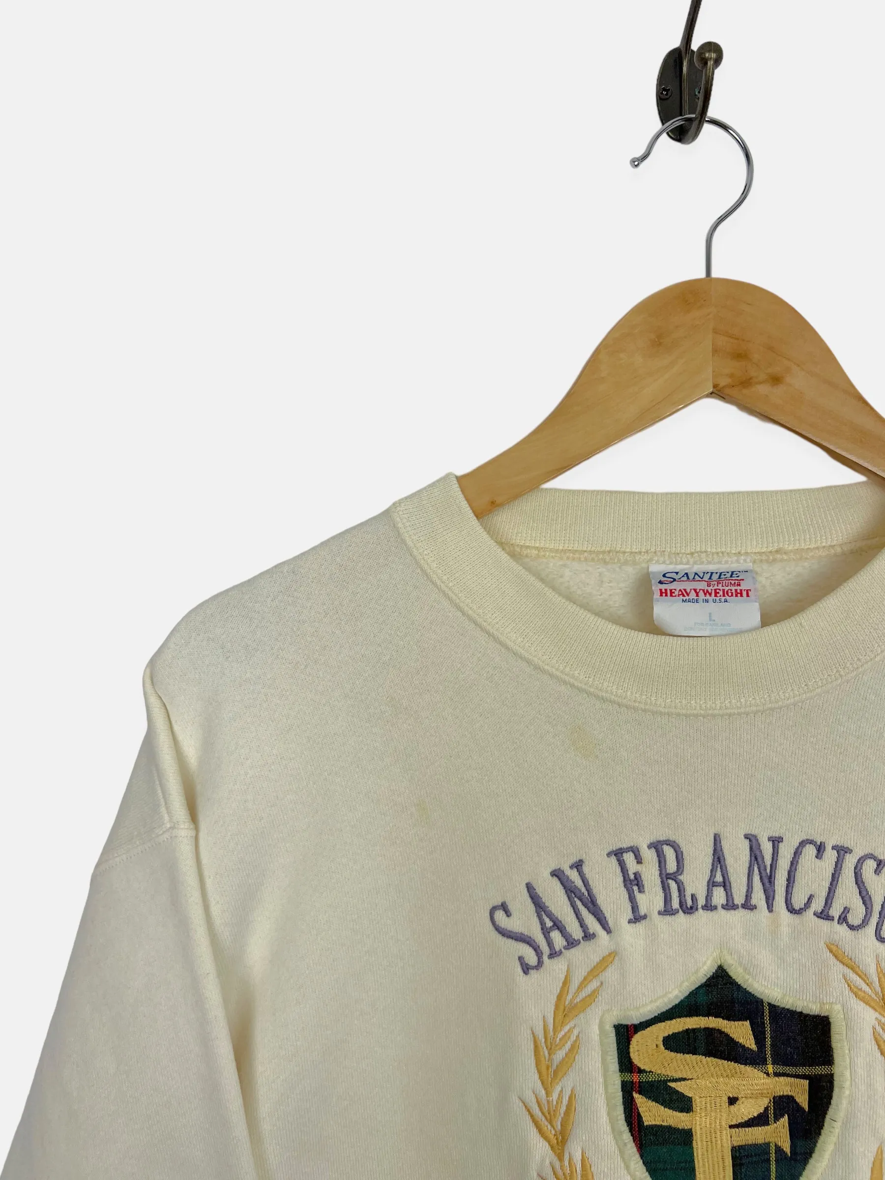 90's San Francisco Classic USA Made Embroidered Vintage Sweatshirt Size M-L