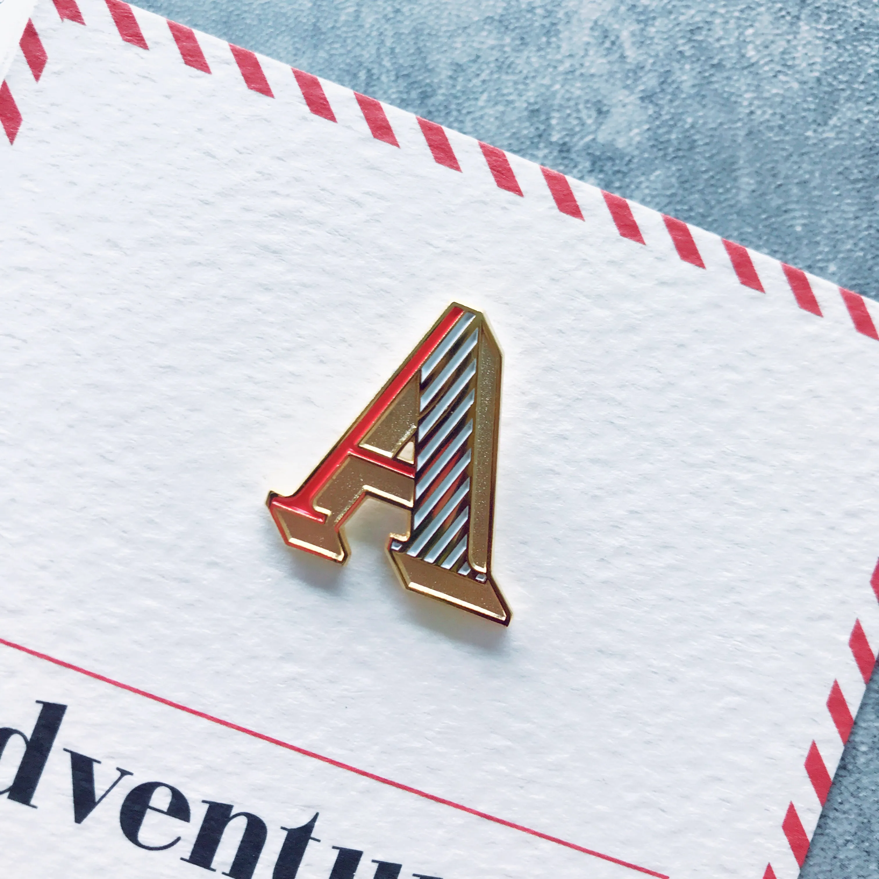 A/Adventure Pin Badge and Card