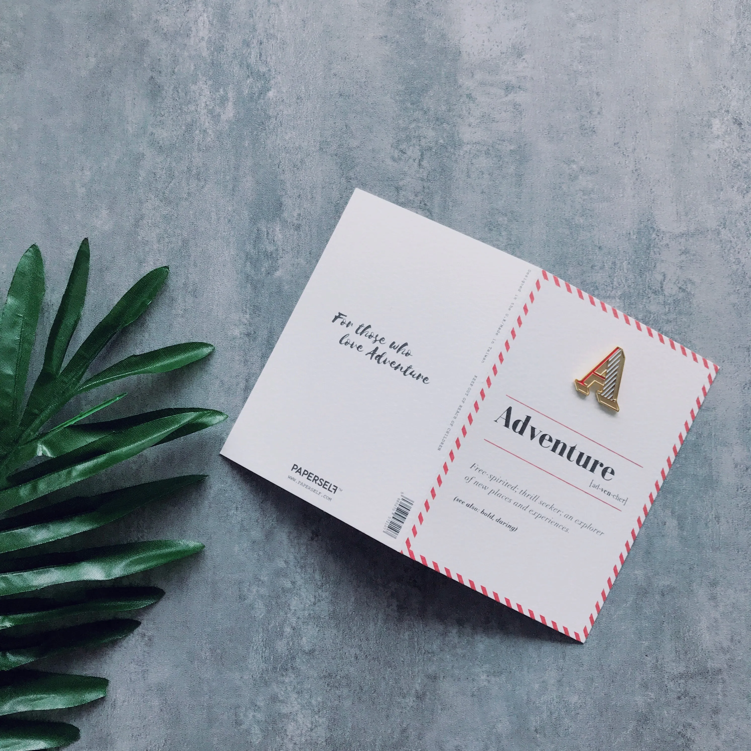 A/Adventure Pin Badge and Card