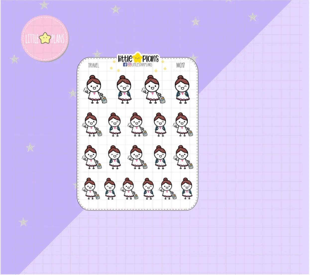 Activity - Travel, Suitcase | Mimi Stickers