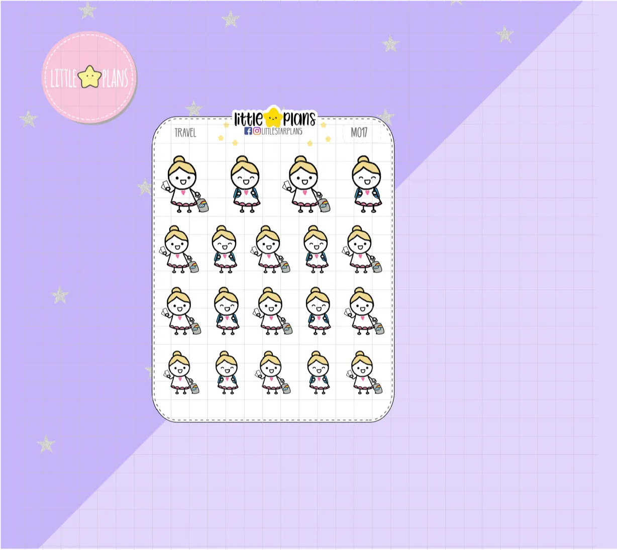 Activity - Travel, Suitcase | Mimi Stickers
