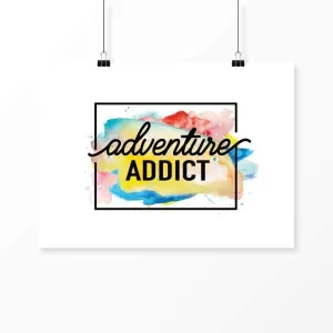 Adventure Addict watercolor