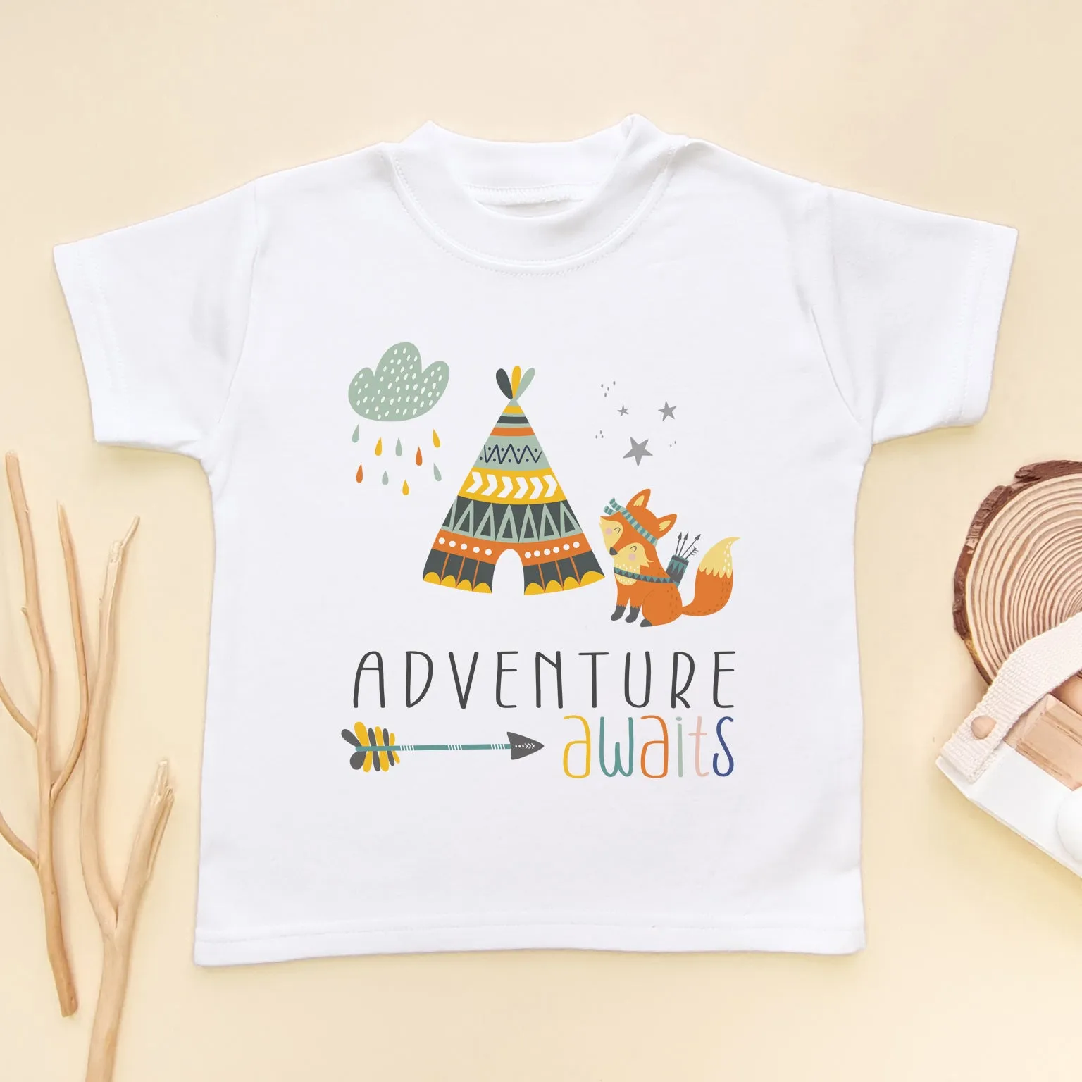Adventure Awaits Toddler & Kids T Shirt