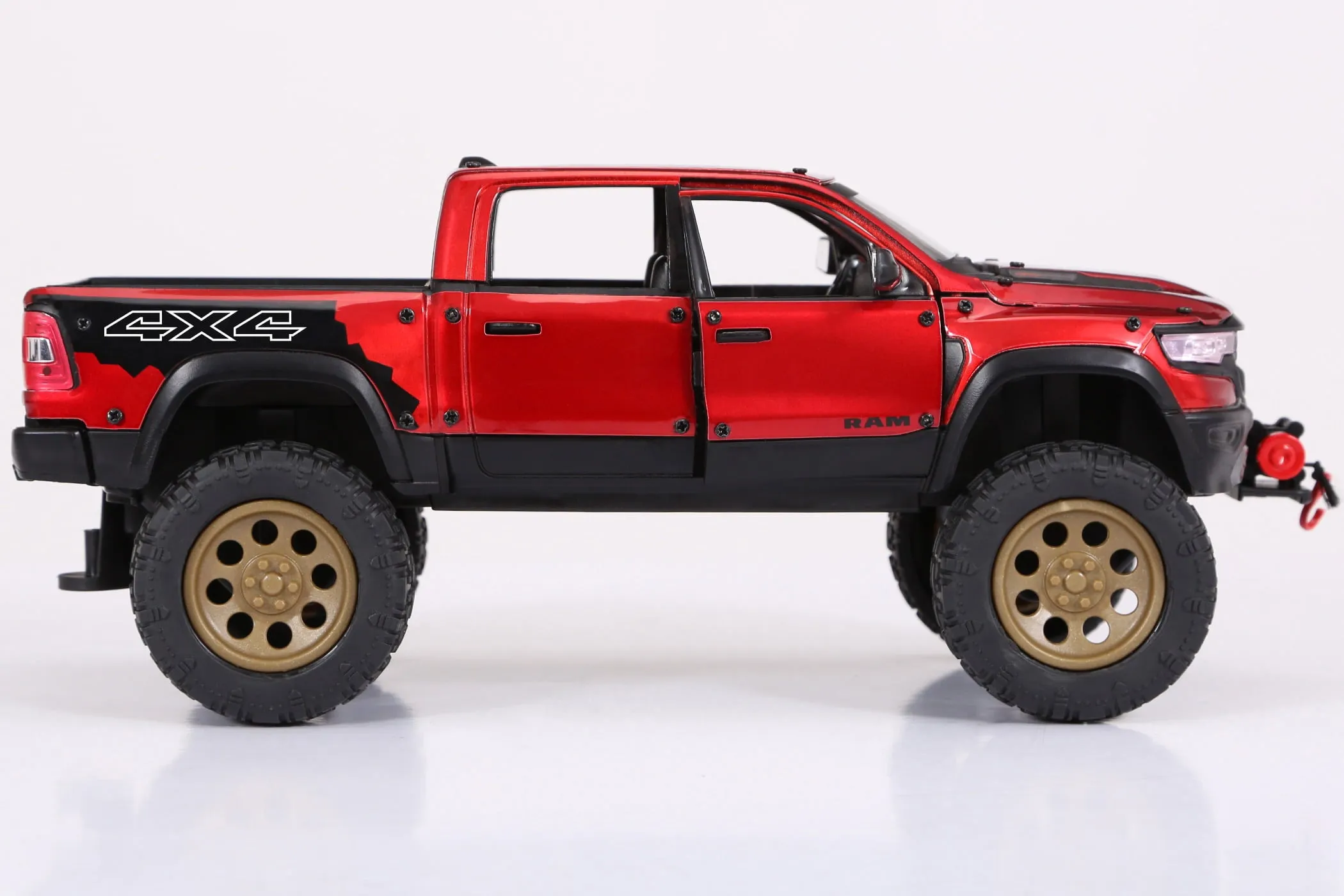 Adventure Force Free Wheeling Metal Vehicle Playset RAM Truck, Bike Ages 3 and U