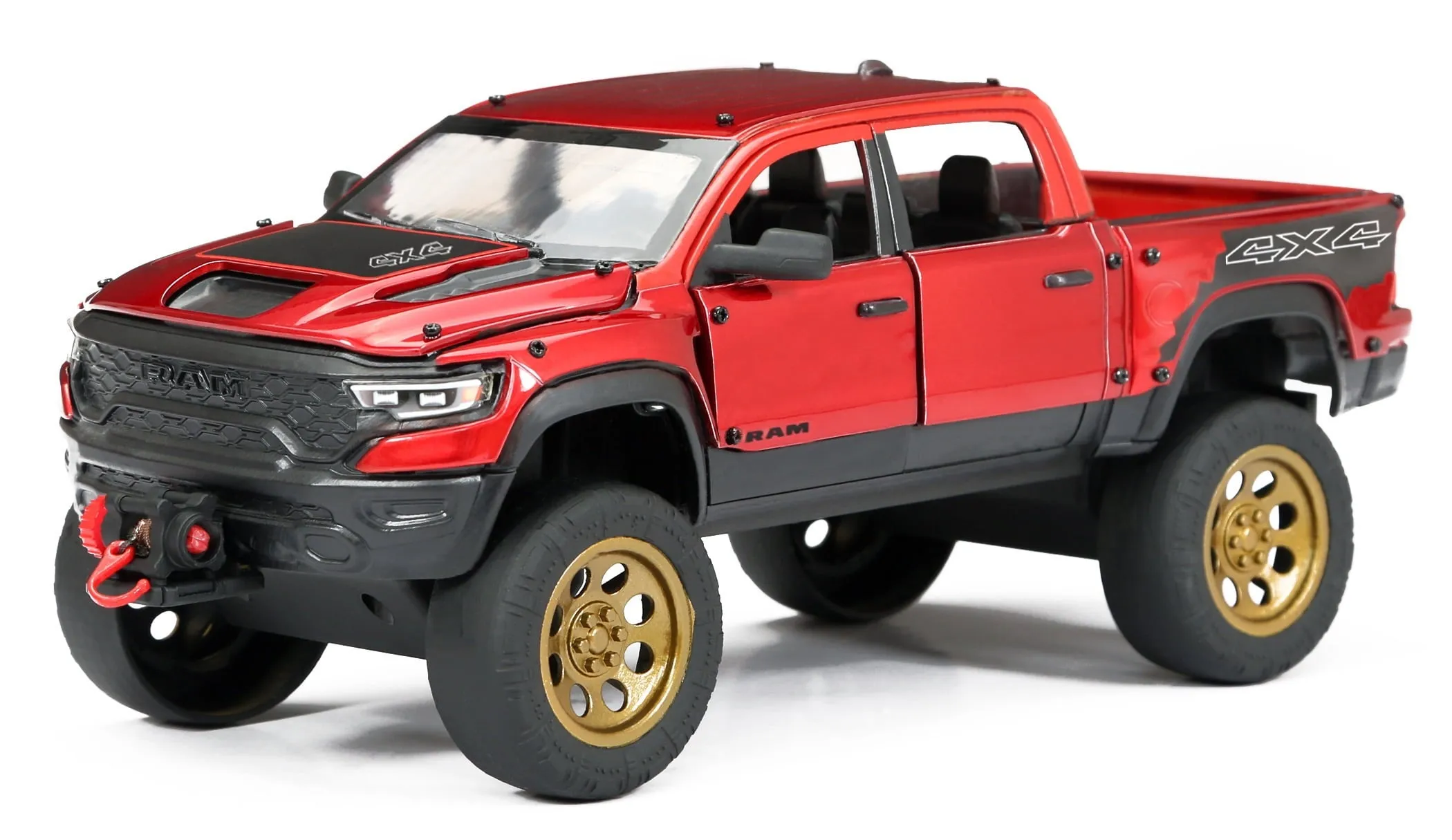 Adventure Force Free Wheeling Metal Vehicle Playset RAM Truck, Bike Ages 3 and U