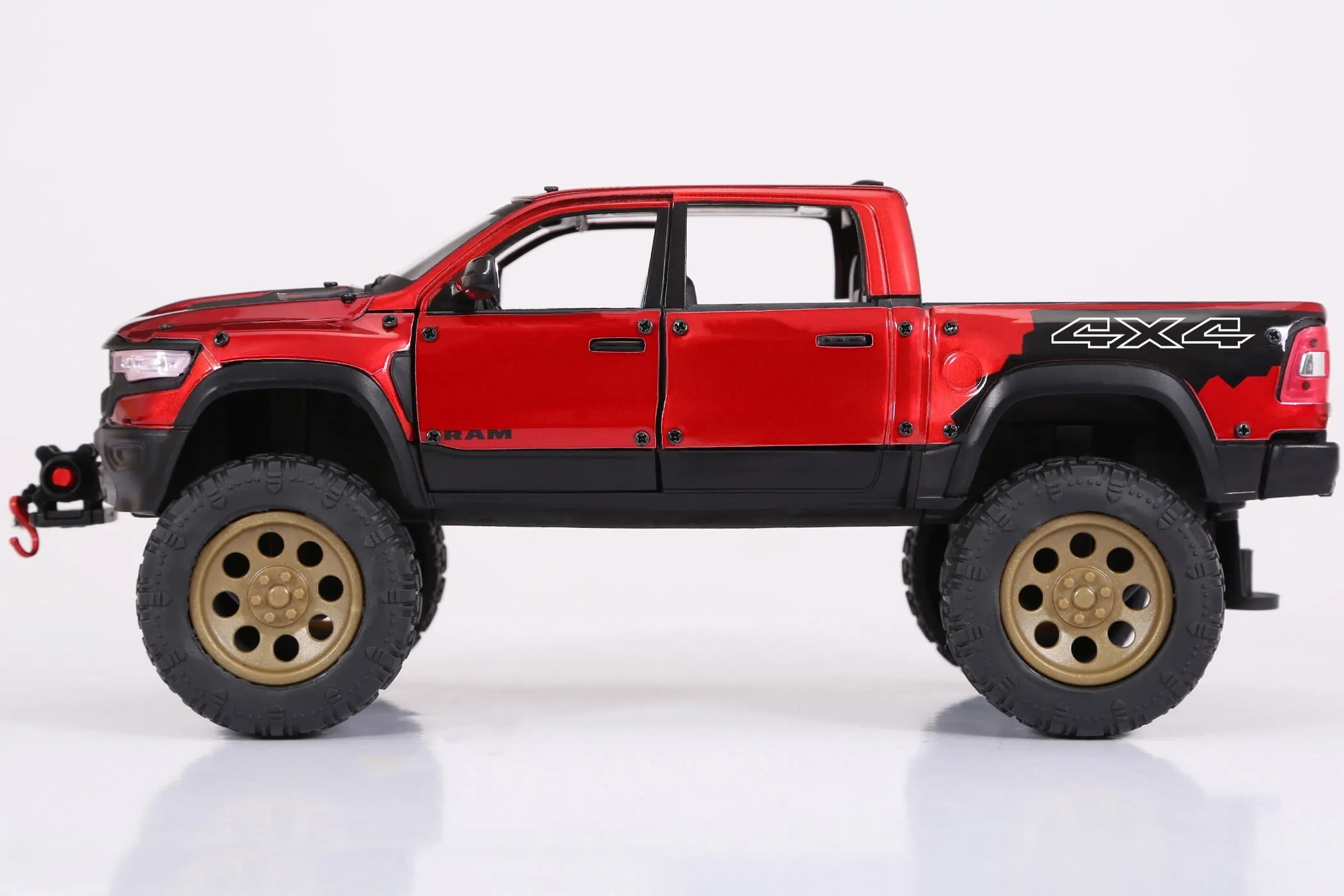 Adventure Force Free Wheeling Metal Vehicle Playset RAM Truck, Bike Ages 3 and U