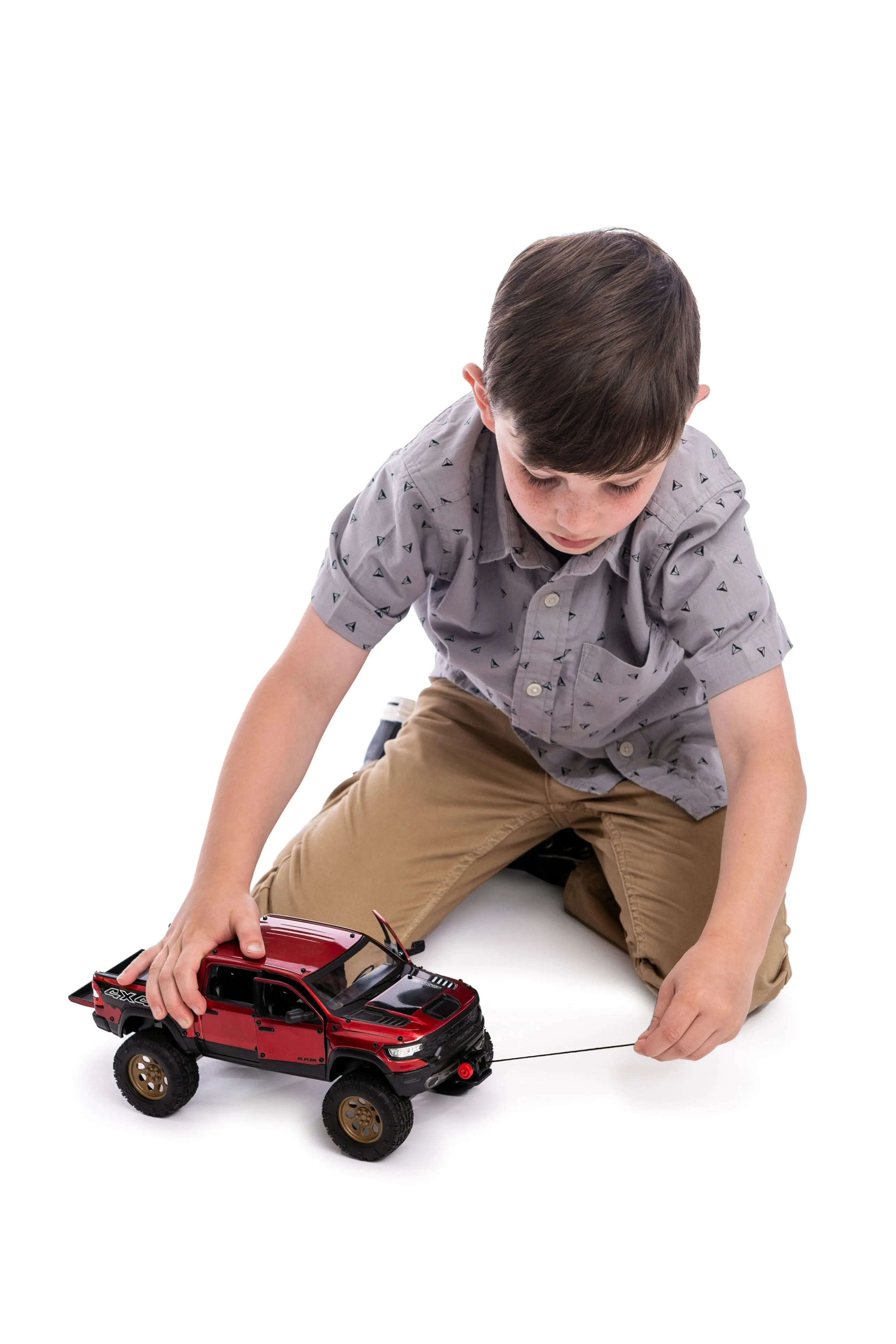 Adventure Force Free Wheeling Metal Vehicle Playset RAM Truck, Bike Ages 3 and U