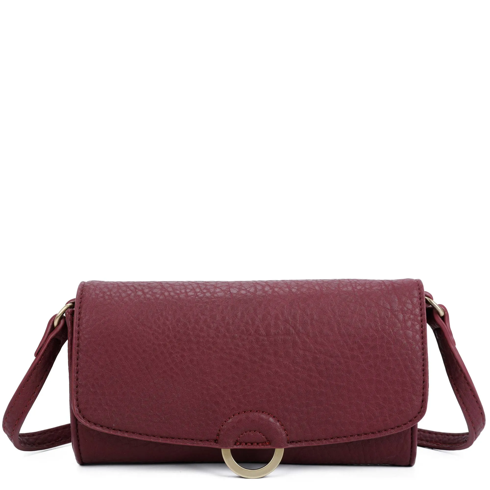 Agnes Wallet Crossbody - Eggplant