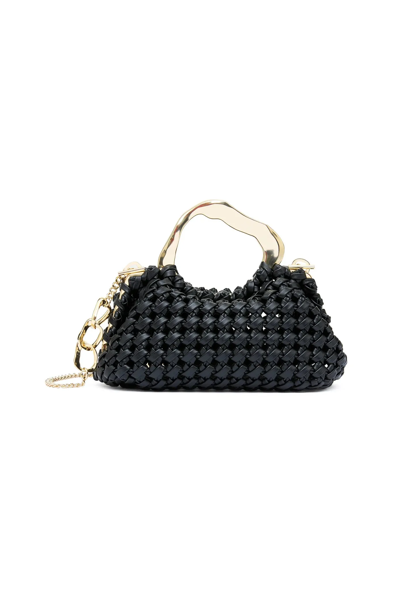 AJE New Weave Micro Frame Bag