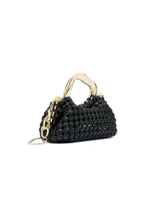 AJE New Weave Micro Frame Bag