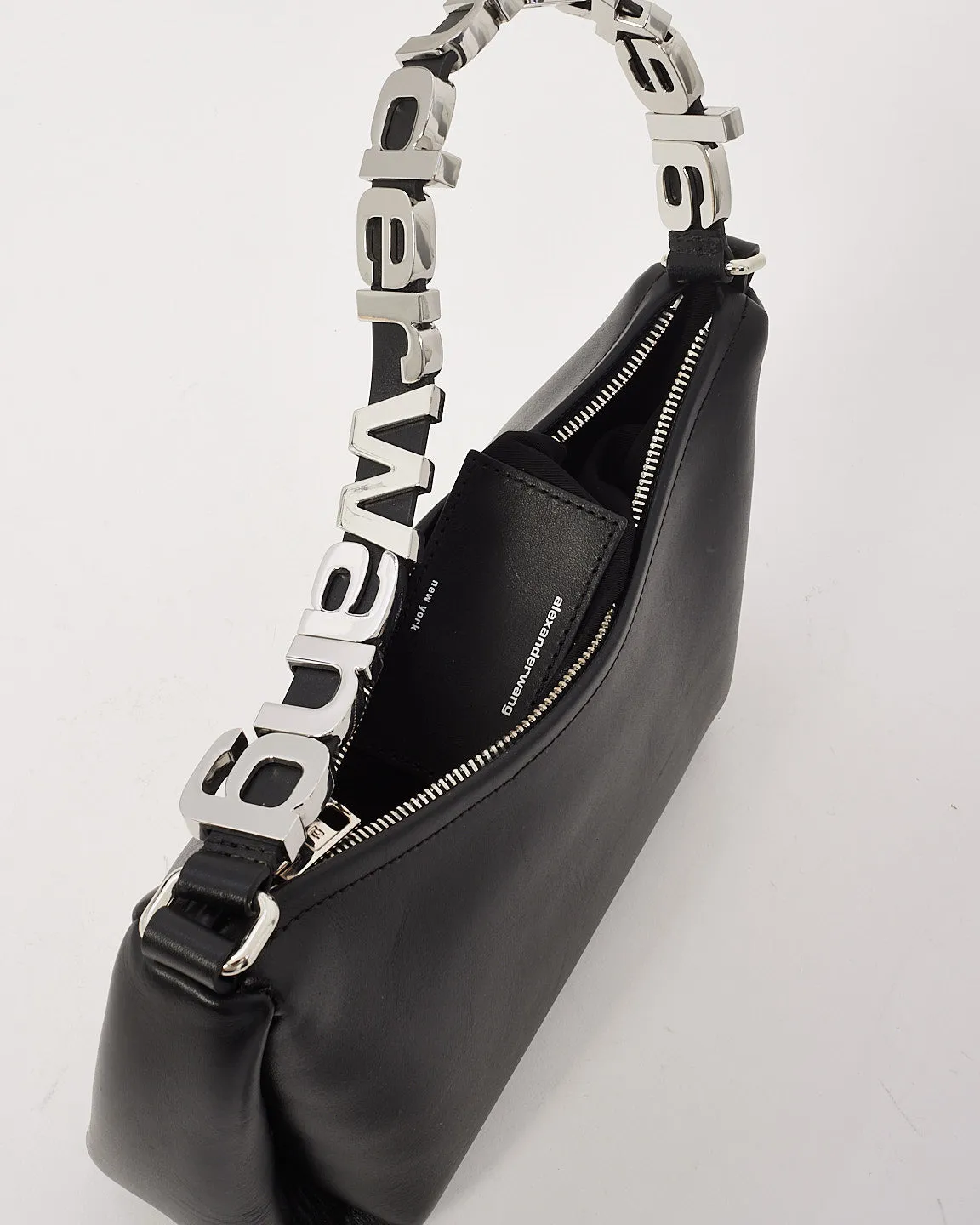 Alexander Wang Black Leather Medium Marquess Hobo Bag