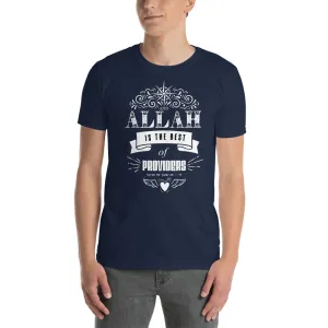 Allah is The Best Provider T Shirt Navy Quranic Verses T Shirt for Men