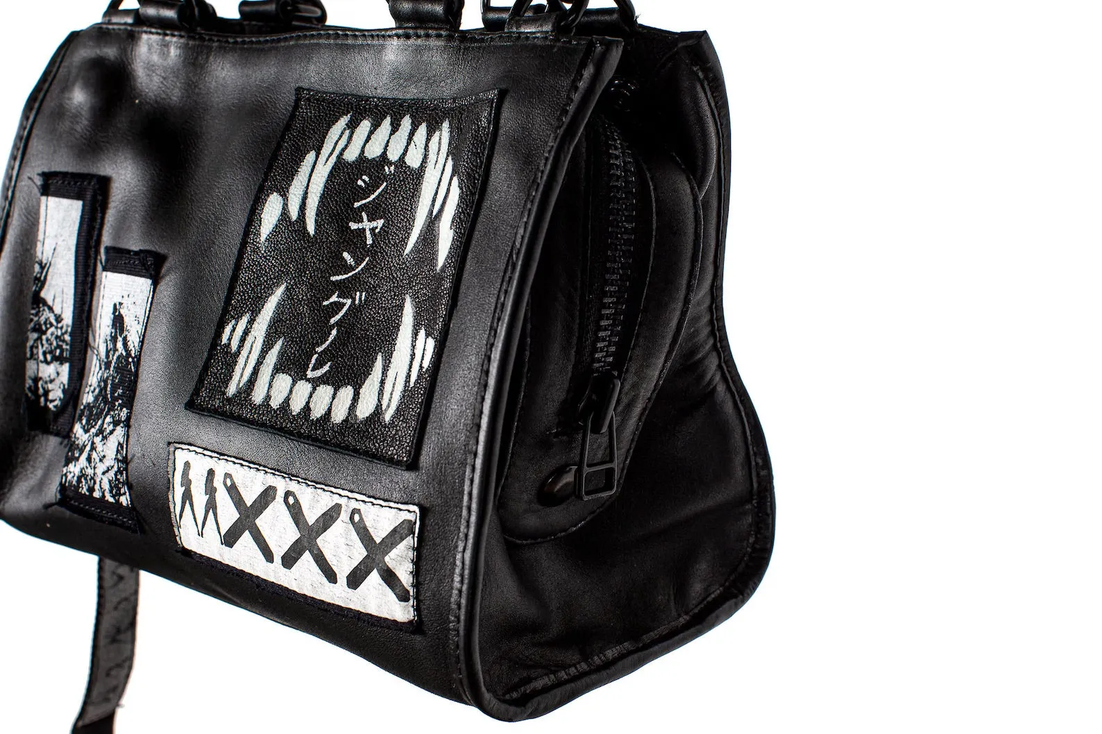 Art City 3 Black Leather Top Handle Purse