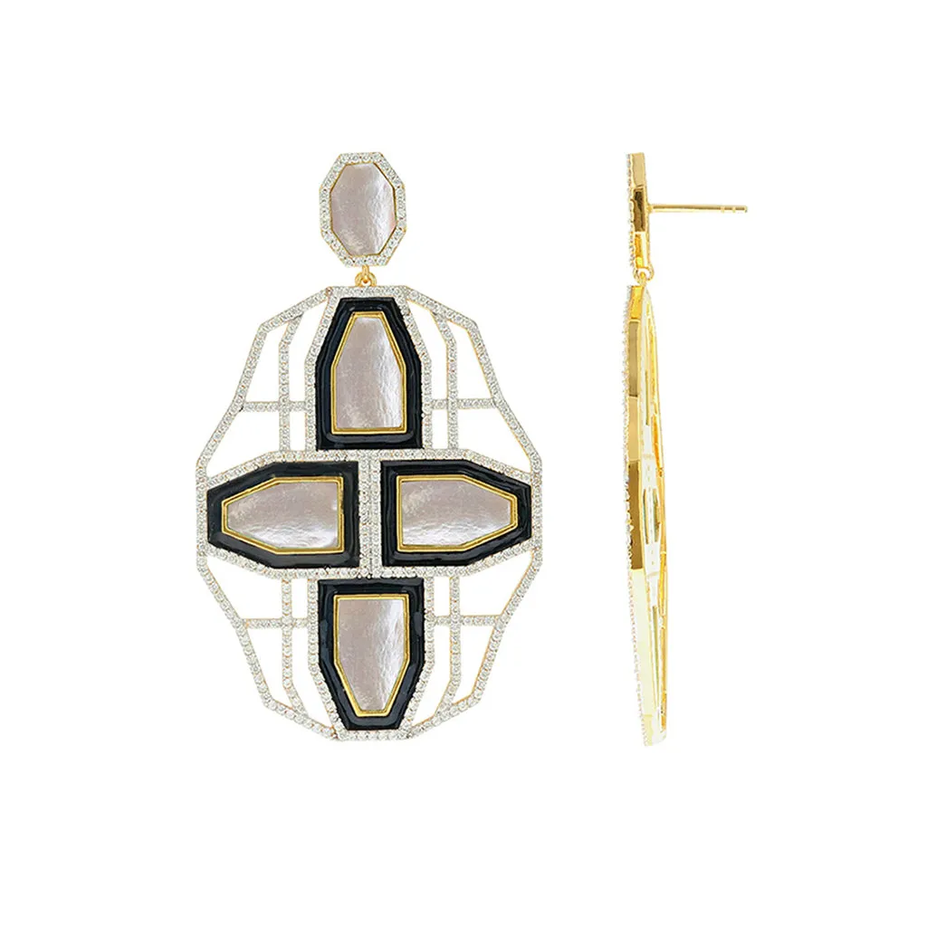 Aurora Dawn Earring - Mother of Pearl