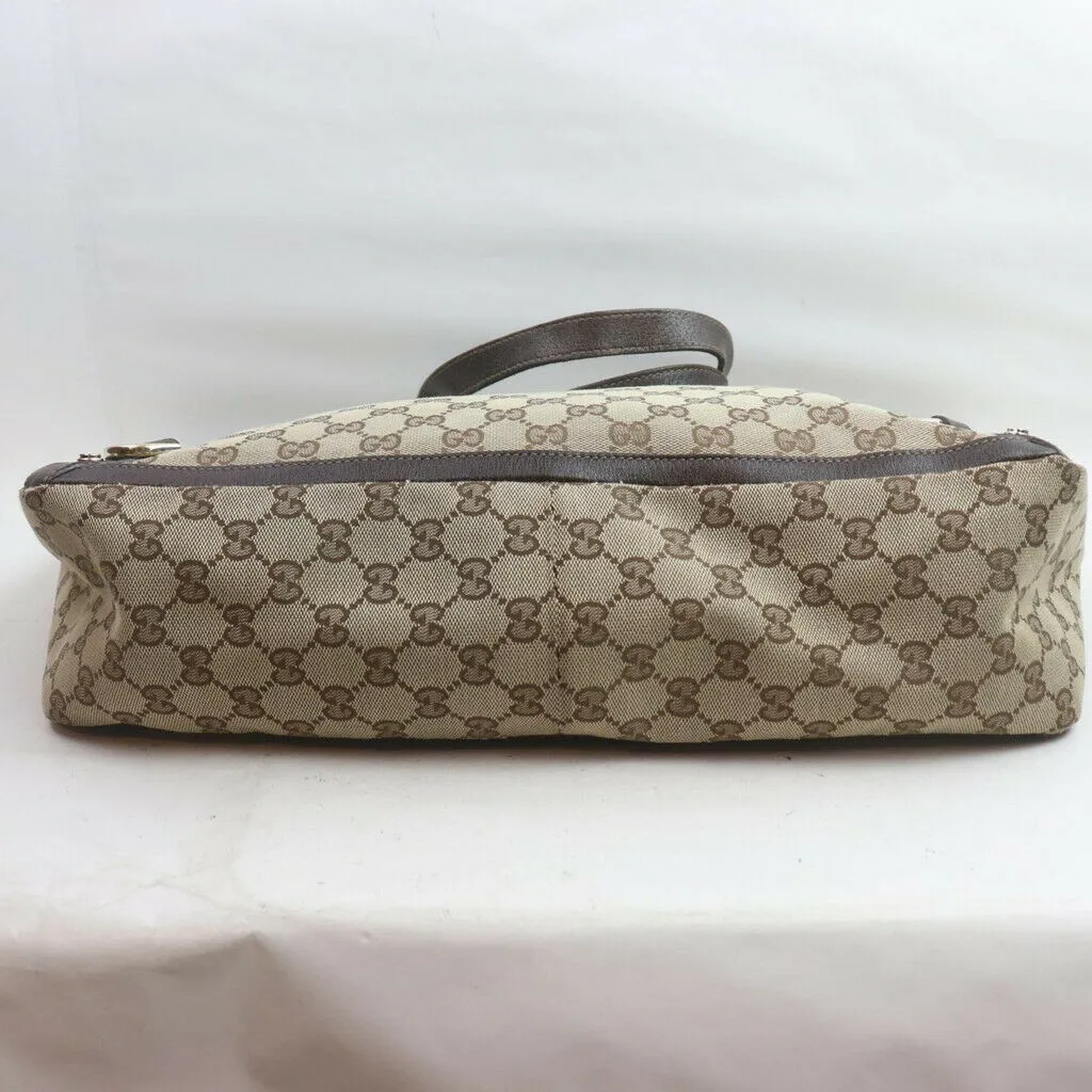 Authentic Gucci Abbey Canvas Tote Bag