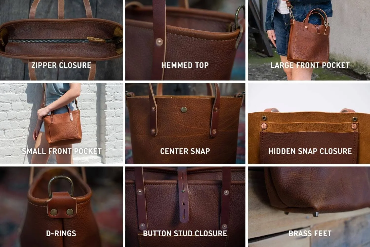 AVERY LEATHER TOTE BAG - MINI CROSSBODY - VIOLET