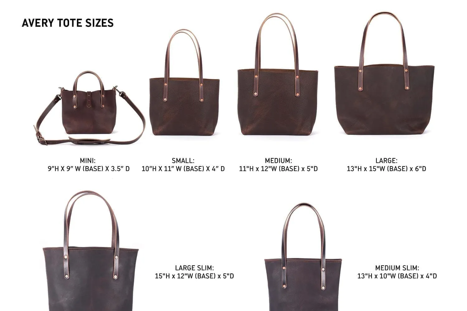 AVERY LEATHER TOTE BAG - MINI CROSSBODY - VIOLET