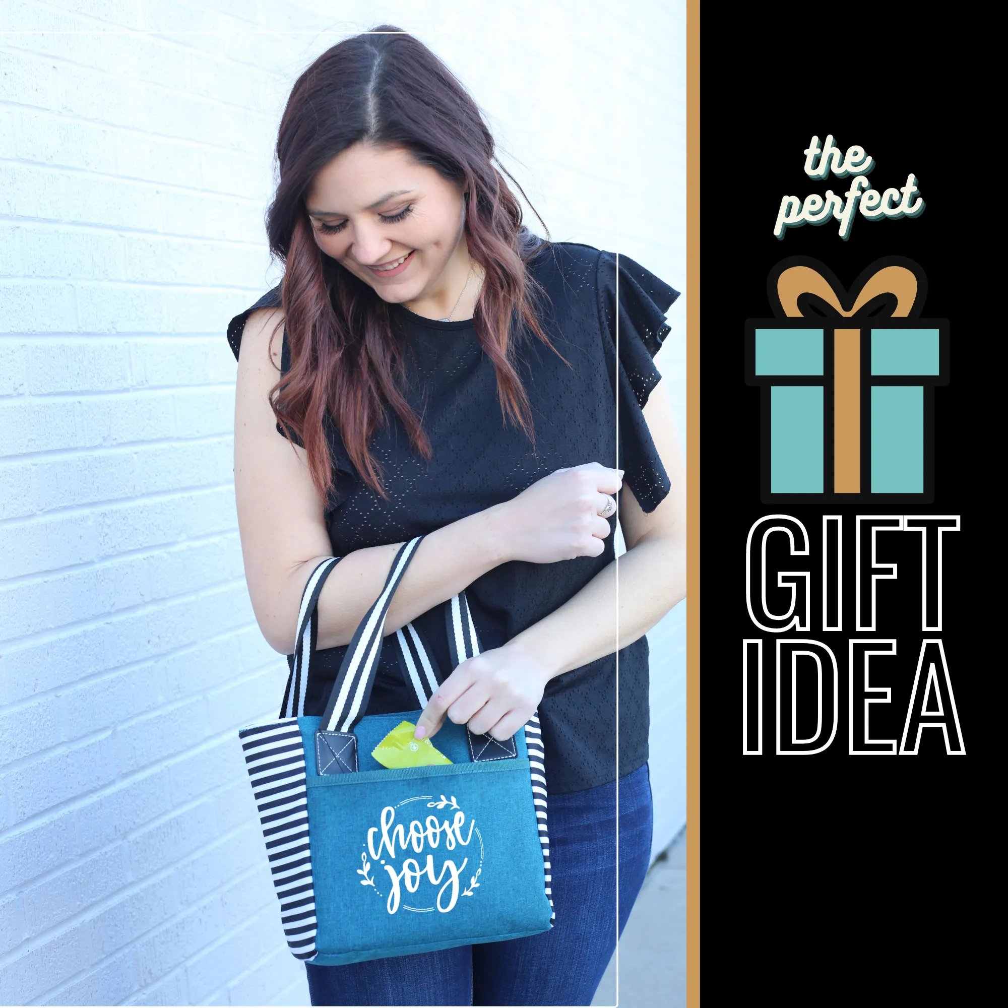 Awesome Grandma Kaylee Teal Tote Bag for Grandmothers