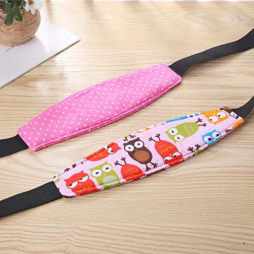 Baby Stroller Head Body Supports Infant Cars Seat Safety Sleeping Elastic Belt Kids Travel Safe Sleep Nap Aid Head Support Band
