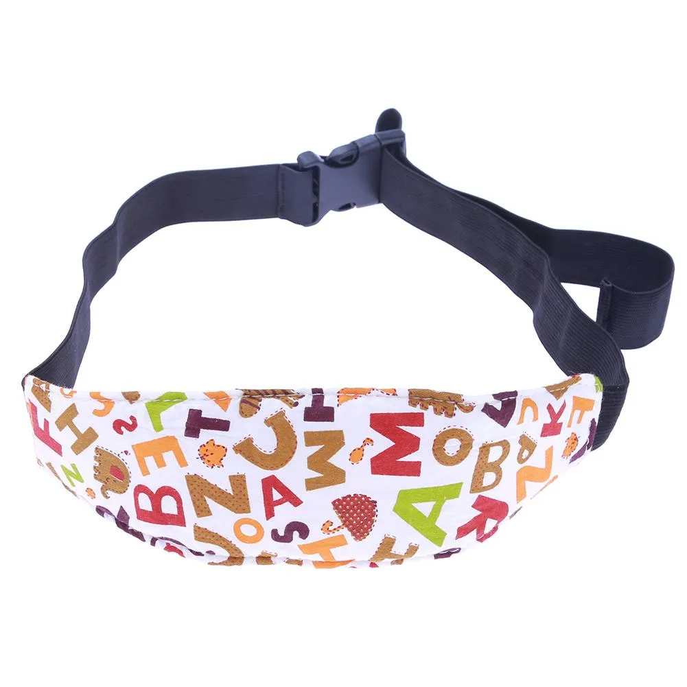 Baby Stroller Head Body Supports Infant Cars Seat Safety Sleeping Elastic Belt Kids Travel Safe Sleep Nap Aid Head Support Band