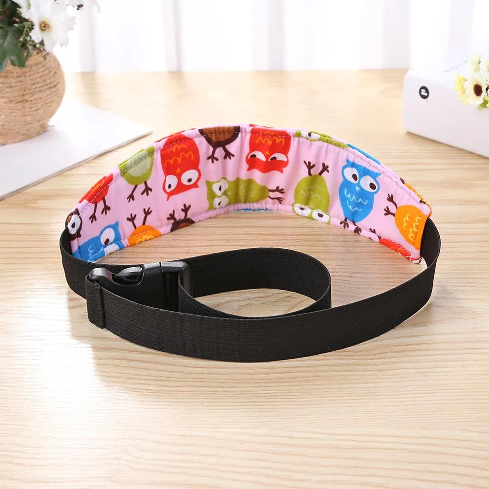 Baby Stroller Head Body Supports Infant Cars Seat Safety Sleeping Elastic Belt Kids Travel Safe Sleep Nap Aid Head Support Band