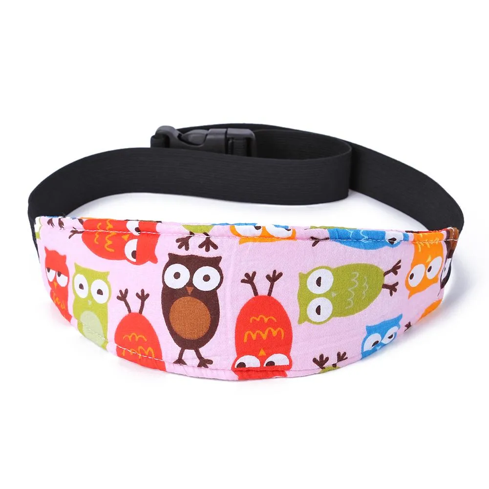 Baby Stroller Head Body Supports Infant Cars Seat Safety Sleeping Elastic Belt Kids Travel Safe Sleep Nap Aid Head Support Band