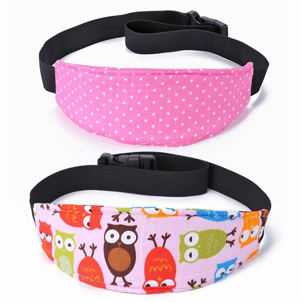 Baby Stroller Head Body Supports Infant Cars Seat Safety Sleeping Elastic Belt Kids Travel Safe Sleep Nap Aid Head Support Band