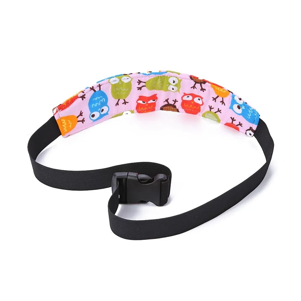 Baby Stroller Head Body Supports Infant Cars Seat Safety Sleeping Elastic Belt Kids Travel Safe Sleep Nap Aid Head Support Band