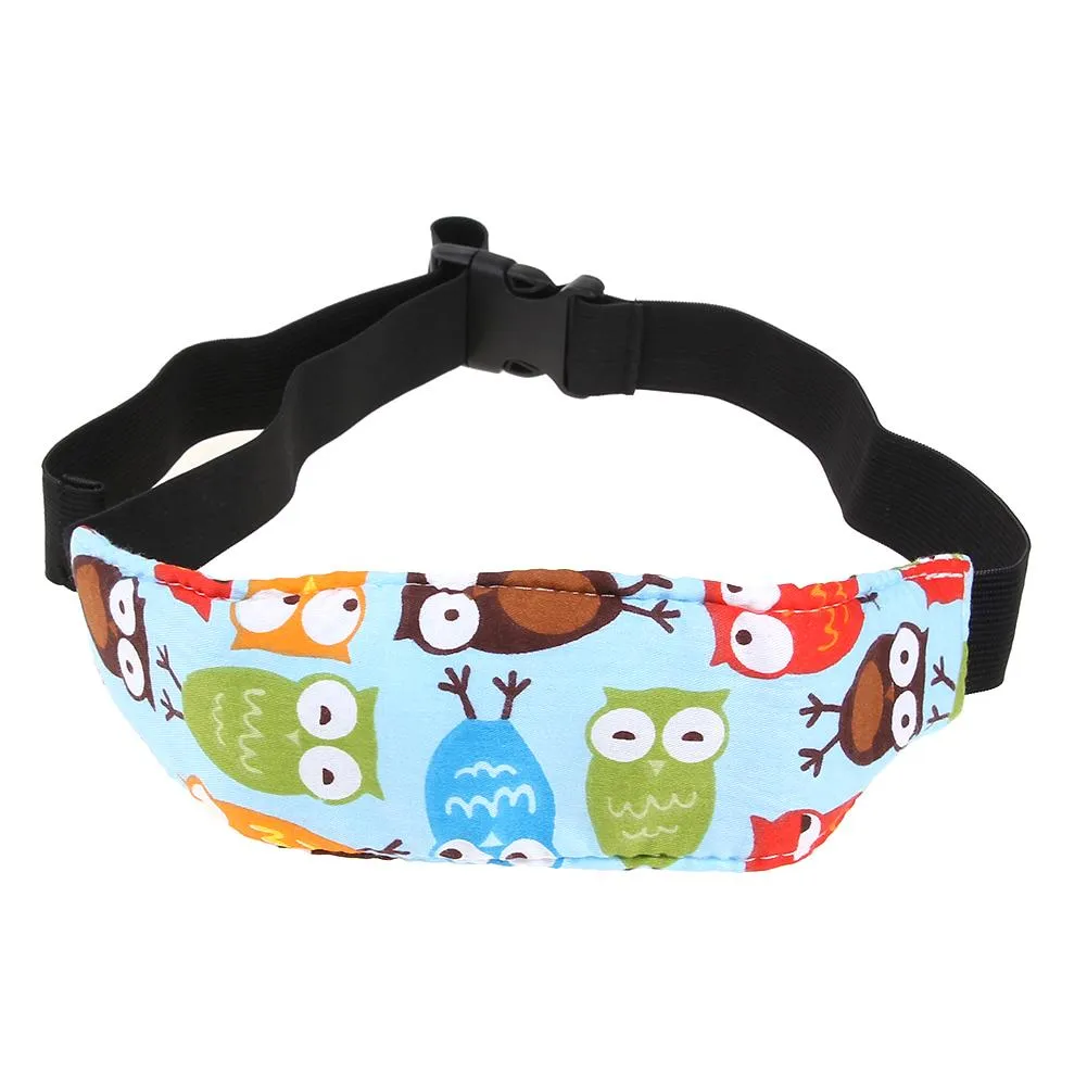 Baby Stroller Head Body Supports Infant Cars Seat Safety Sleeping Elastic Belt Kids Travel Safe Sleep Nap Aid Head Support Band