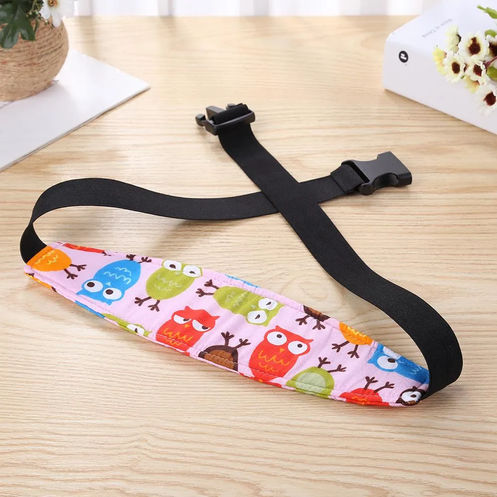 Baby Stroller Head Body Supports Infant Cars Seat Safety Sleeping Elastic Belt Kids Travel Safe Sleep Nap Aid Head Support Band