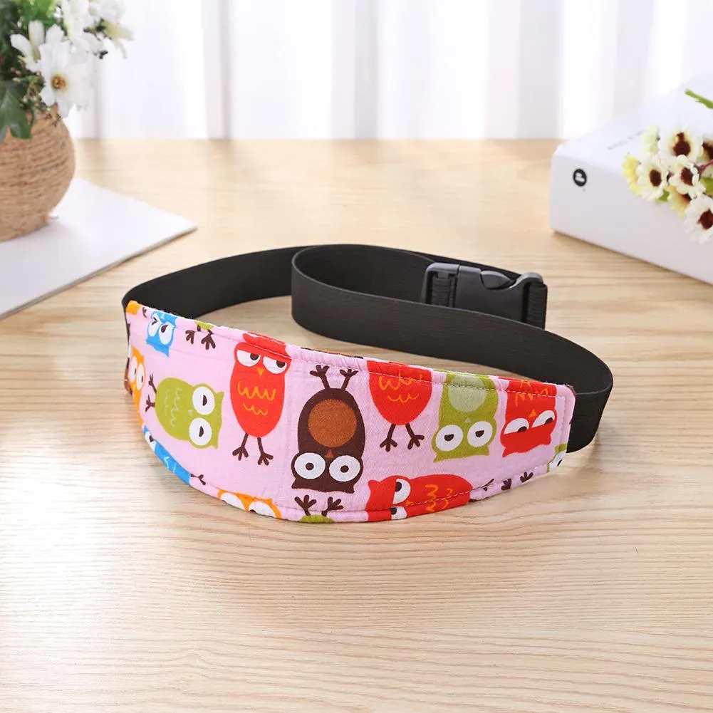 Baby Stroller Head Body Supports Infant Cars Seat Safety Sleeping Elastic Belt Kids Travel Safe Sleep Nap Aid Head Support Band
