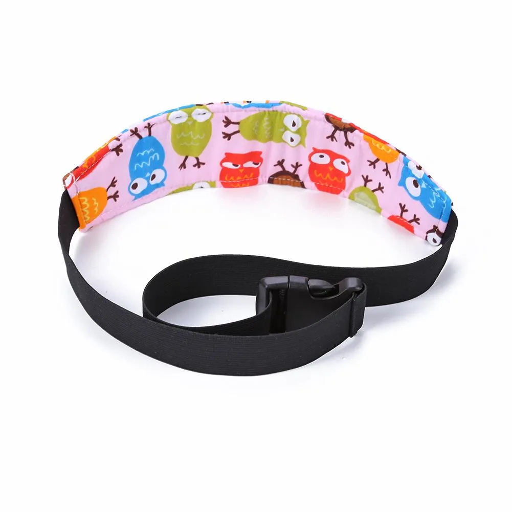 Baby Stroller Head Body Supports Infant Cars Seat Safety Sleeping Elastic Belt Kids Travel Safe Sleep Nap Aid Head Support Band