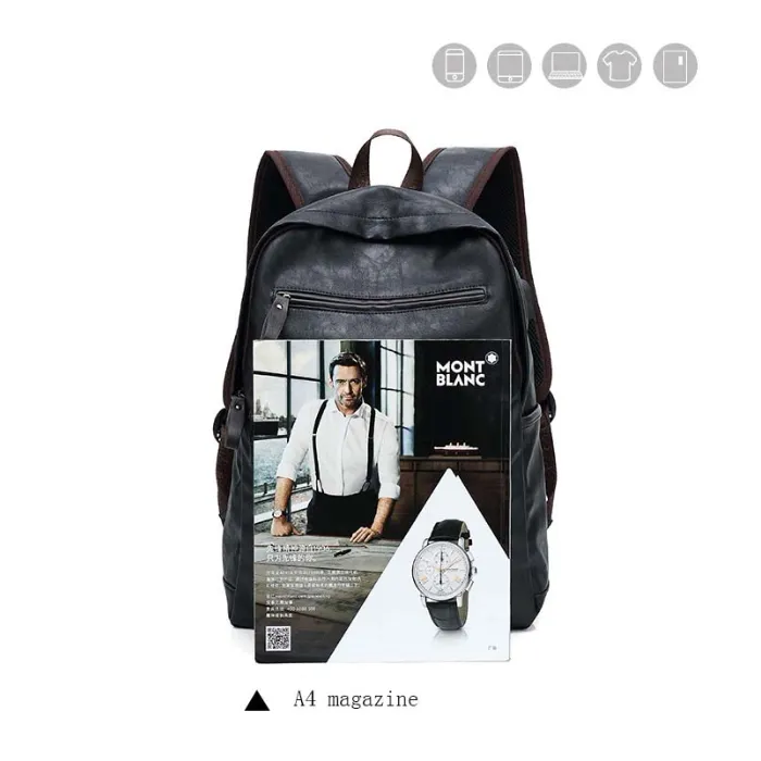 Backpack USB Charging <br> Vegan Leather