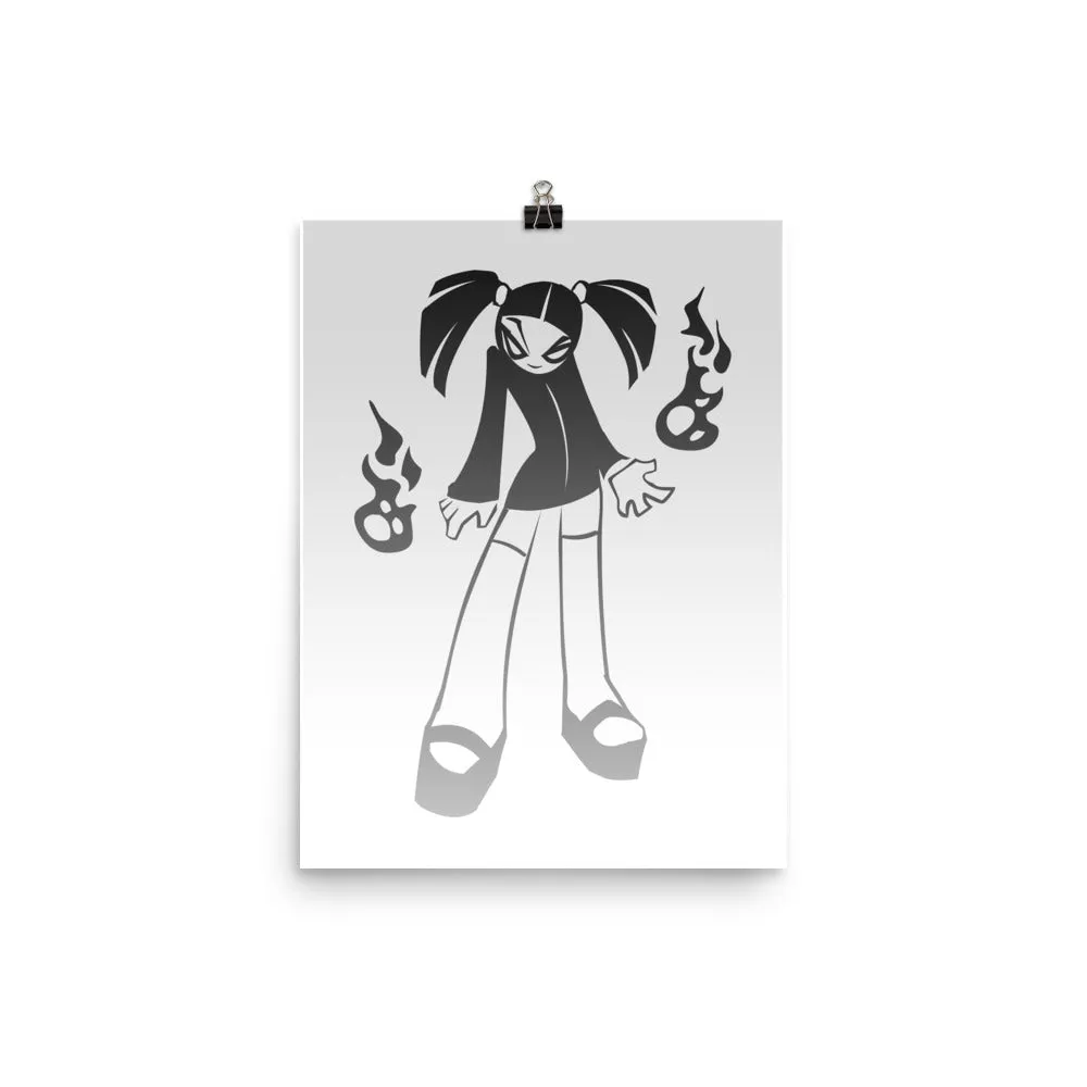 Badgirl Mage Poster